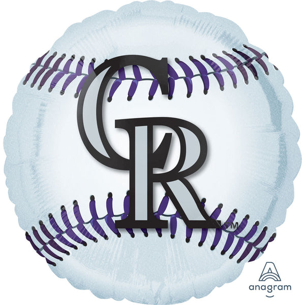 17 inch MLB COLORADO ROCKIES BASEBALL TEAM - LA Balloons