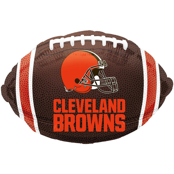 17 inch NFL CLEVELAND BROWNS FOOTBALL TEAM COLORS - LA Balloons