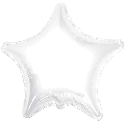 Kaleidoscope 18 inch STAR - WHITE Foil Balloon 17572-18F-K-U