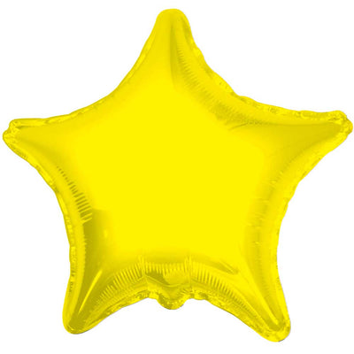 Kaleidoscope 18 inch STAR - YELLOW Foil Balloon 17864-18F-K-U