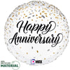 18 inch ANNIVERSARY METALLIC CONFETTI - LA Balloons