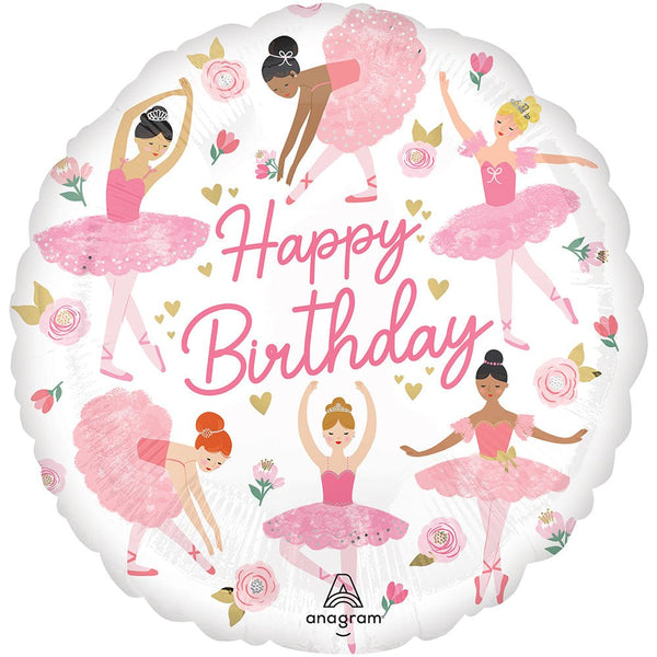 18 inch BALLERINA GIRL BIRTHDAY - LA Balloons