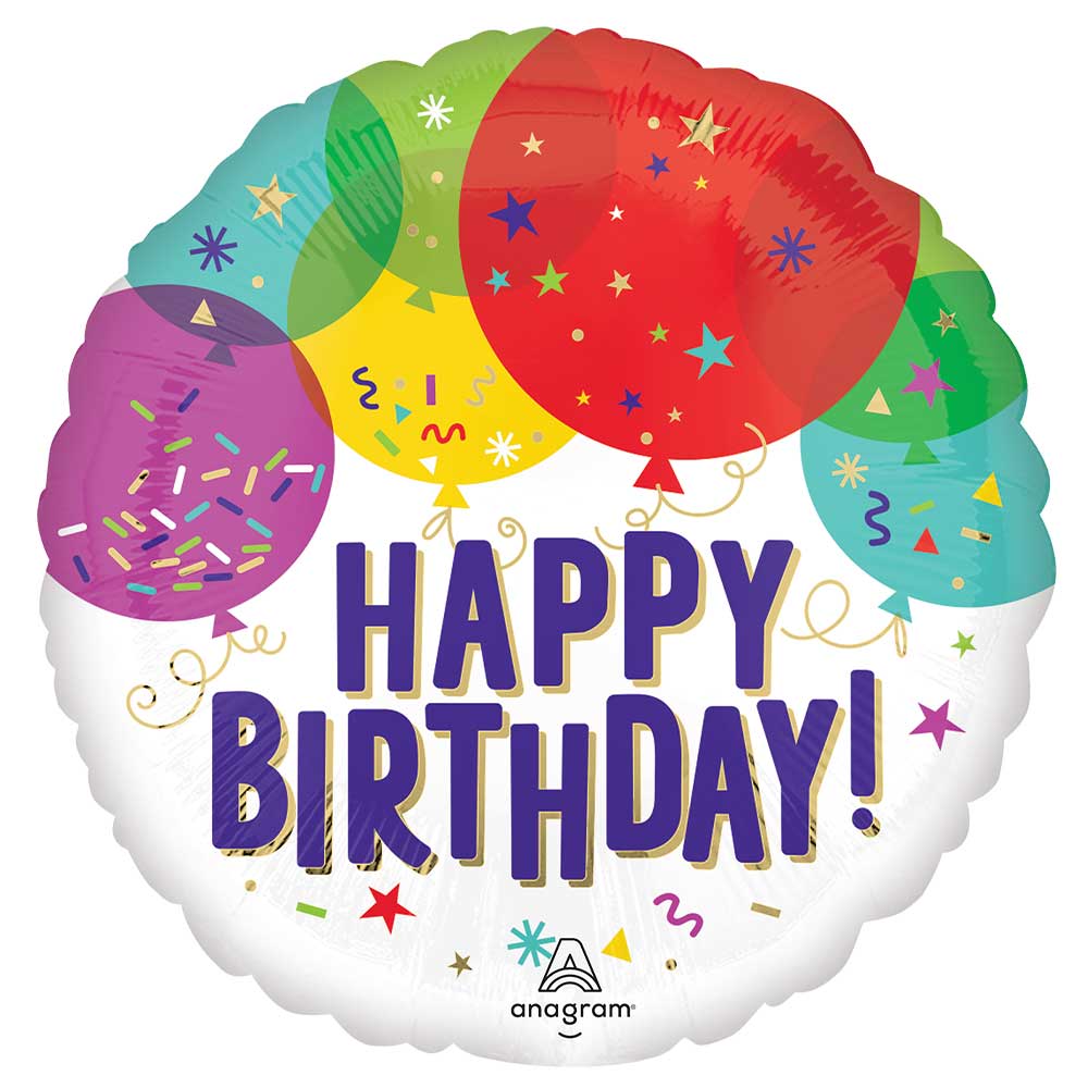 18 inch BIRTHDAY BALLOONS