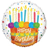 18 inch BIRTHDAY CAKE AND CANDLE - LA Balloons
