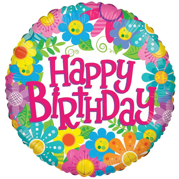 18 inch BIRTHDAY FLOWERS - LA Balloons