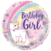 18 inch BIRTHDAY GIRL UNICORN - LA Balloons