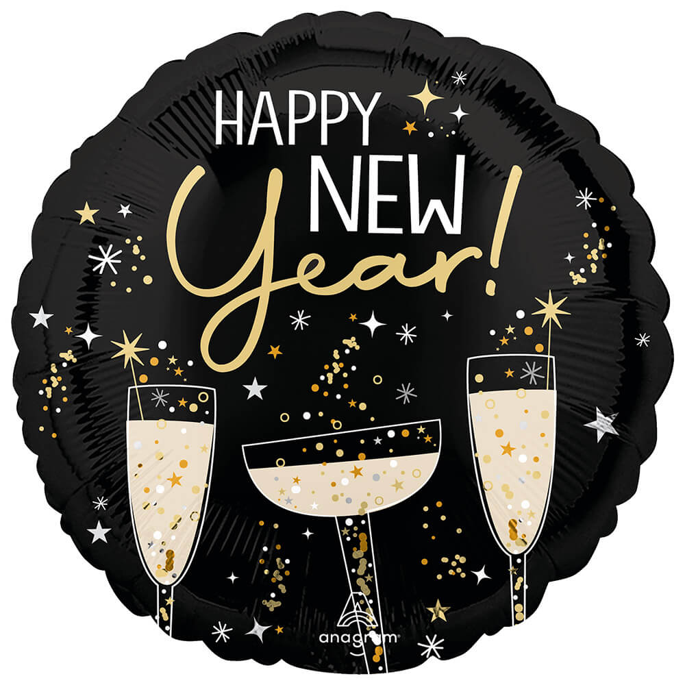 18 inch BUBBLY NEW YEAR