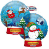18 inch CHRISTMAS SNOWBALL CLEAR VIEW - LA Balloons