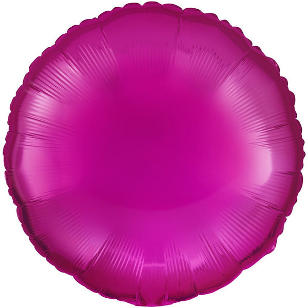 18 inch CIRCLE - METALLIC FUCHSIA - LA Balloons
