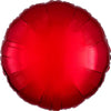 18 inch CIRCLE - METALLIC RED - LA Balloons