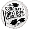 18 inch CONGRATS GRAD - WHITE - LA Balloons