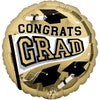 18 inch CONGRATS GRAD - WHITE GOLD - LA Balloons