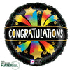 18 inch CONGRATULATIONS BURSTING STARS - LA Balloons