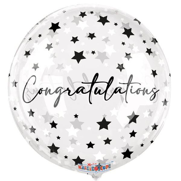 18 inch CONGRATULATIONS STARS GELLIBALL - LA Balloons