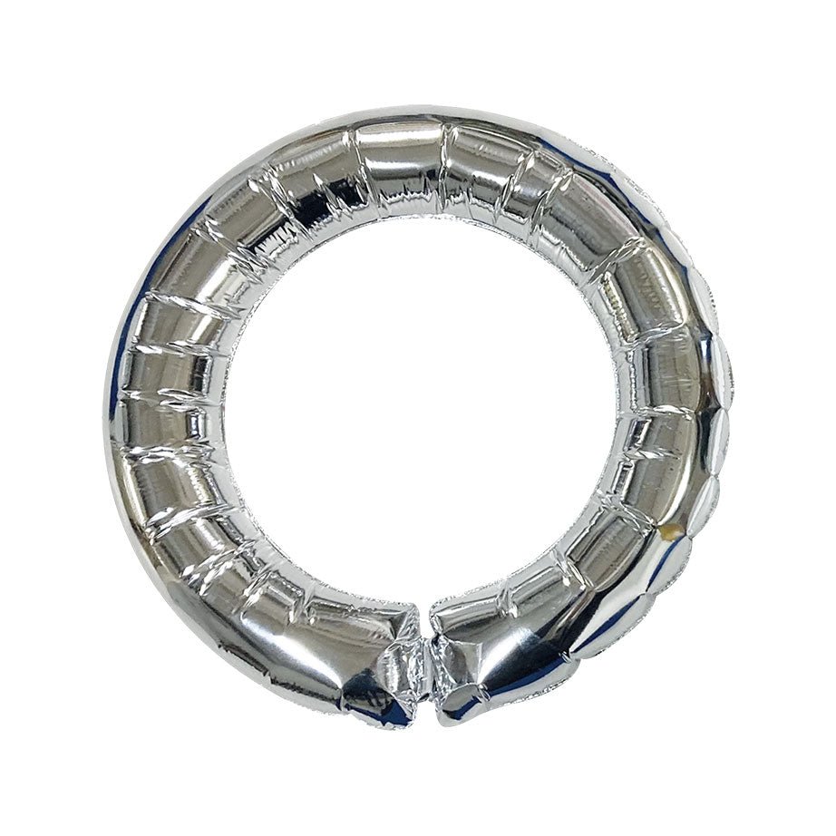 18 inch DECO RING - SILVER