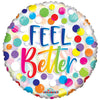 18 inch FEEL BETTER DOTS CLEAR VIEW - LA Balloons