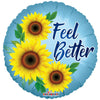 18 inch FEEL BETTER SUNFLOWERS MATTE - LA Balloons