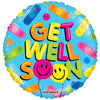 18 inch GET WELL BALLOON SMILIES GELLIBEAN - LA Balloons