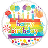 18 inch HAPPY BIRTHDAY CANDLES GELLIBEAN - LA Balloons