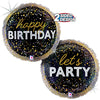 18 inch HAPPY BIRTHDAY METALLIC PARTY - LA Balloons