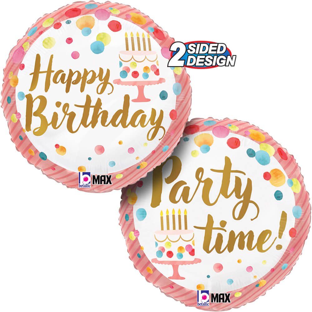 18 inch HAPPY BIRTHDAY SATIN PINK PARTY