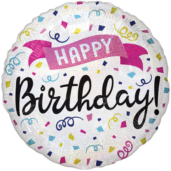 18 inch HAPPY BIRTHDAY SPARKLE BANNER - LA Balloons