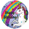 18 inch HAPPY BIRTHDAY UNICORN & RAINBOW - LA Balloons
