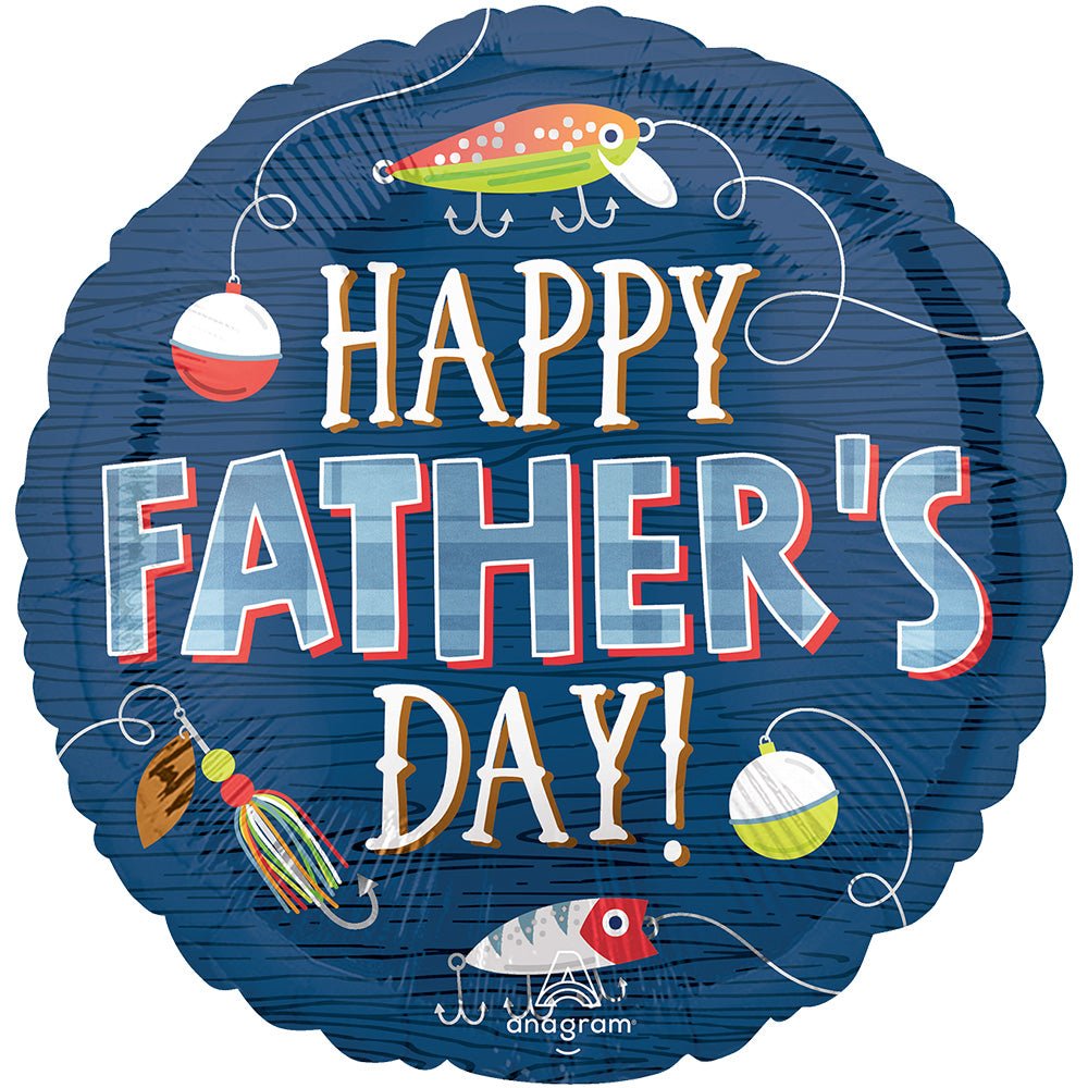 18 inch HAPPY FATHER'S DAY HOOKED ON DAD