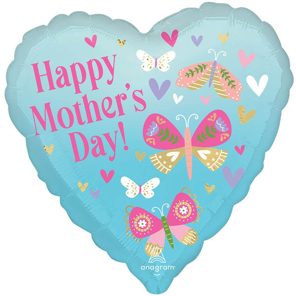 18 inch HAPPY MOTHER'S DAY BUTTERFLIES - LA Balloons