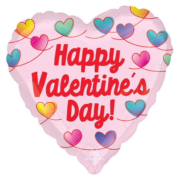 18 inch HAPPY VALENTINE'S DAY INFINITE KNOTS - LA Balloons