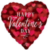 18 inch HAPPY VALENTINE'S DAY ROMANTIC GLOW HEART - LA Balloons