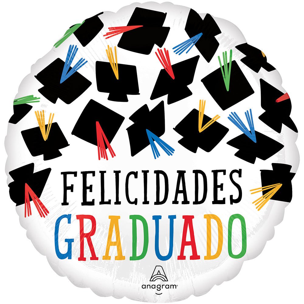 18 inch HATS OFF FELICIDADES GRADUADO