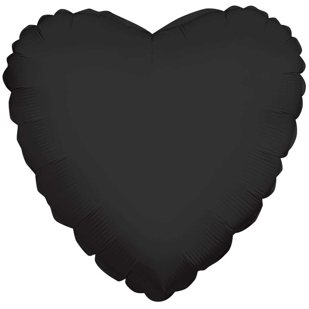 18 inch HEART - BLACK