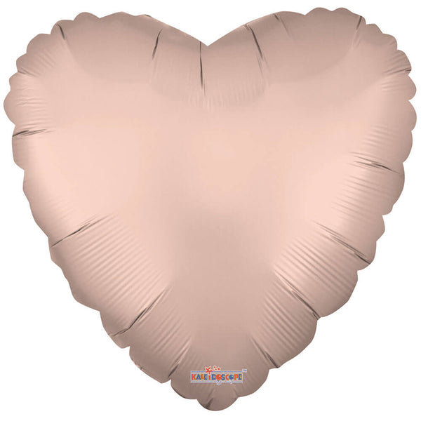 18 inch HEART - MATTE ROSE GOLD - LA Balloons