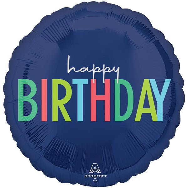 18 inch MODERN HAPPY BIRTHDAY - LA Balloons
