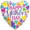 18 inch MOTHER'S DAY MULTICOLORED HEART - LA Balloons