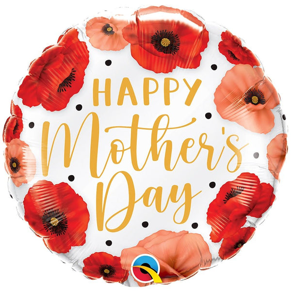 18 inch MOTHER'S DAY PRETTY POPPIES - LA Balloons