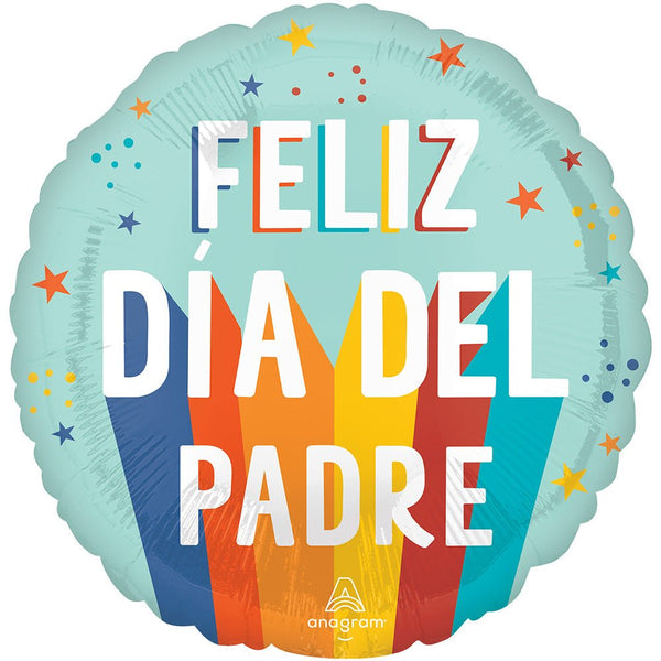 18 inch PLAYFUL STRIPES FELIZ DIA DEL PADRE - LA Balloons