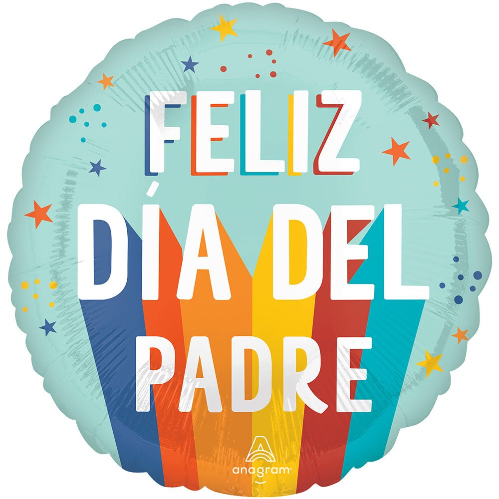 18 inch PLAYFUL STRIPES FELIZ DIA DEL PADRE