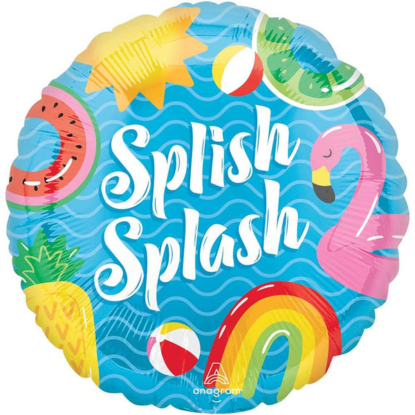 18 inch POOL PARTY SPLISH SPLASH - LA Balloons