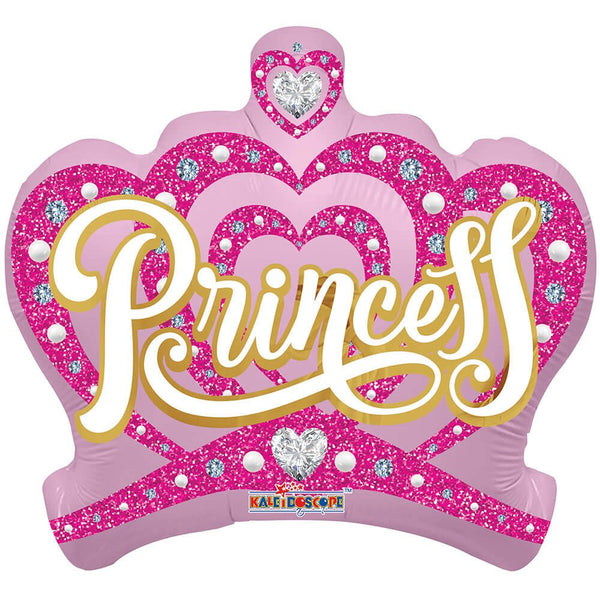 18 inch PRINCESS CROWN MATTE SHAPE - LA Balloons