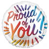 18 inch PROUD OF YOU RAINBOW LETTERS - LA Balloons