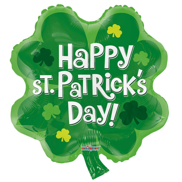 18 inch SAINT PATRICK'S SHAMROCK SHAPE - LA Balloons