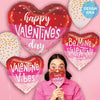 18 inch SATIN STRIPES BE MINE VALENTINE - LA Balloons