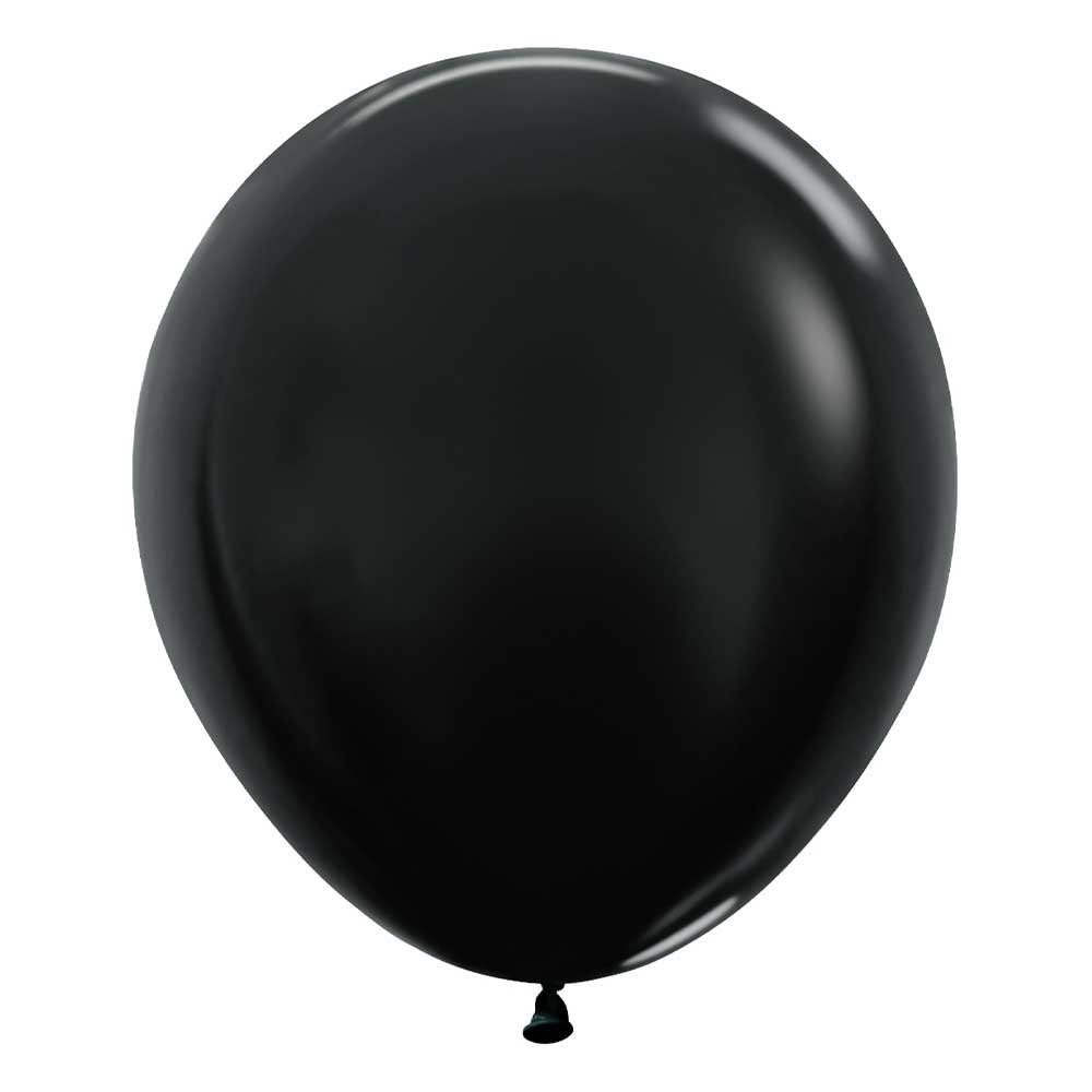 18 inch SEMPERTEX METALLIC BLACK - LA Balloons