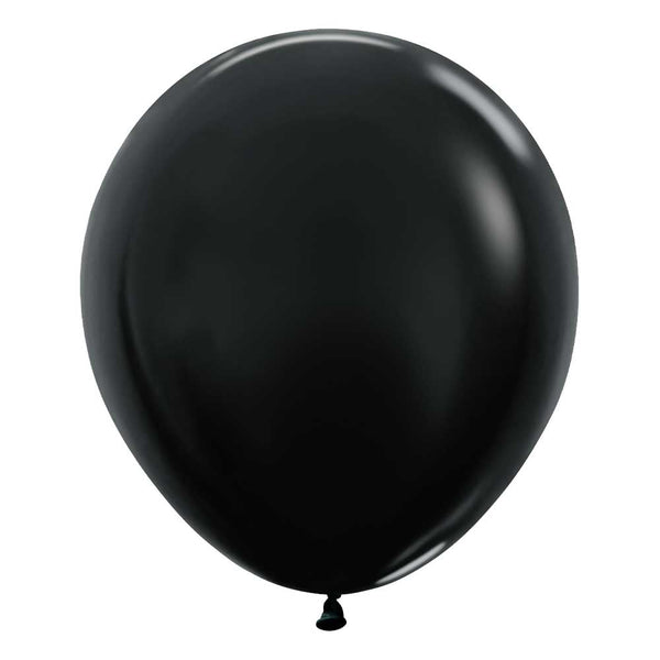 18 inch SEMPERTEX METALLIC BLACK - LA Balloons