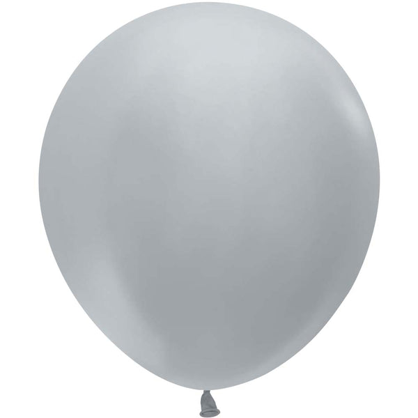 18 inch SEMPERTEX METALLIC SILVER - LA Balloons