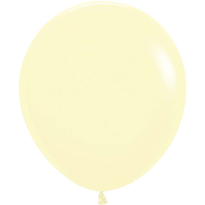 18 inch SEMPERTEX PASTEL MATTE YELLOW - LA Balloons