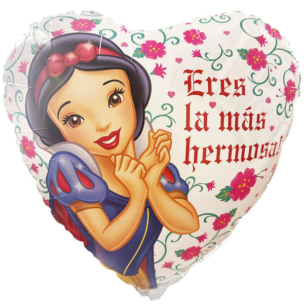 18 inch SNOW WHITE HERMOSA HEART - LA Balloons
