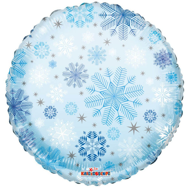 18 inch SNOWFLAKES PATTERN - LA Balloons